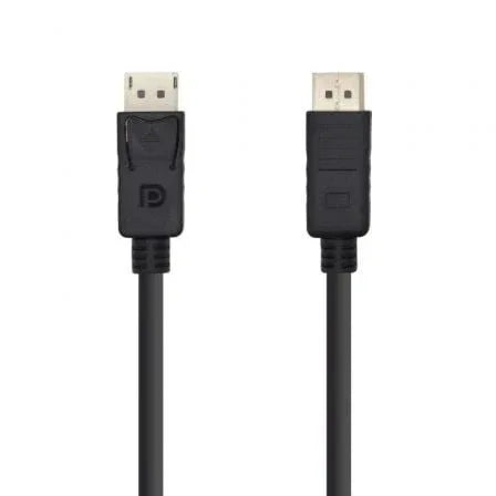 Cable DisplayPort 1.2 4K Aisens A124-0387/ DisplayPort Macho - DisplayPort Macho/ Hasta 5W/ 2300Mbps/ 5m/ Negro - PixelPlaza