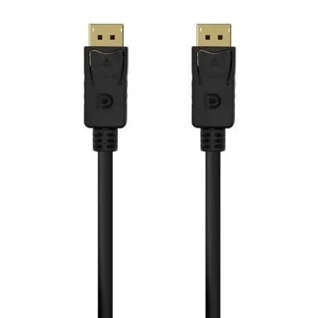 Cable DisplayPort 1.2 4K Aisens A124-0549/ DisplayPort Macho - DisplayPort Macho/ Hasta 5W/ 2300Mbps/ 1.5m/ Negro - PixelPlaza