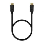 Cable DisplayPort 1.2 4K Aisens A124-0549/ DisplayPort Macho - DisplayPort Macho/ Hasta 5W/ 2300Mbps/ 1.5m/ Negro - PixelPlaza