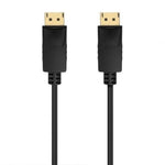 Cable DisplayPort 1.2 CCS 4K Aisens A124-0737/ DisplayPort Macho - DisplayPort Macho/ Hasta 5W/ 2300Mbps/ 50cm/ Negro - PixelPlaza