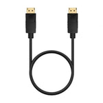 Cable DisplayPort 1.2 CCS 4K Aisens A124-0737/ DisplayPort Macho - DisplayPort Macho/ Hasta 5W/ 2300Mbps/ 50cm/ Negro - PixelPlaza