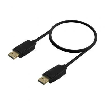 Cable DisplayPort 1.2 CCS 4K Aisens A124-0738/ DisplayPort Macho - DisplayPort Macho/ Hasta 5W/ 2300Mbps/ 1m/ Negro - PixelPlaza
