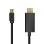 Cable Conversor Aisens A125-0361/ Mini DisplayPort Macho - HDMI Macho/ Hasta 5W/ 2300Mbps/ 2m/ Negro - PixelPlaza