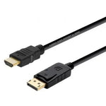 Cable Conversor Aisens A125-0364/ DisplayPort Macho - HDMI Macho/ Hasta 5W/ 2300Mbps/ 2m/ Negro - PixelPlaza