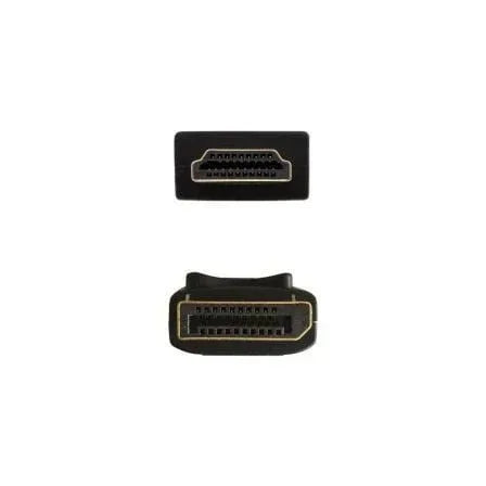 Cable Conversor Aisens A125-0364/ DisplayPort Macho - HDMI Macho/ Hasta 5W/ 2300Mbps/ 2m/ Negro - PixelPlaza