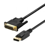 Cable Conversor Aisens A125-0366/ DisplayPort Macho - DVI Macho/ Hasta 5W/ 2300Mbps/ 2m/ Negro - PixelPlaza