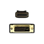Cable Conversor Aisens A125-0463/ DisplayPort Macho - DVI Macho/ Hasta 5W/ 2300Mbps/ 3m/ Negro - PixelPlaza