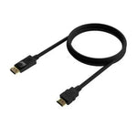 Cable Conversor Aisens A125-0550/ Displayport Macho - HDMI Macho/ Hasta 5W/ 2300Mbps/ 50cm/ Negro - PixelPlaza