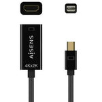 Cable Conversor Aisens A125-0643/ Mini DisplayPort Macho - HDMI Hembra/ Hasta 5W/ 2300Mbps/ 15cm/ Negro - PixelPlaza