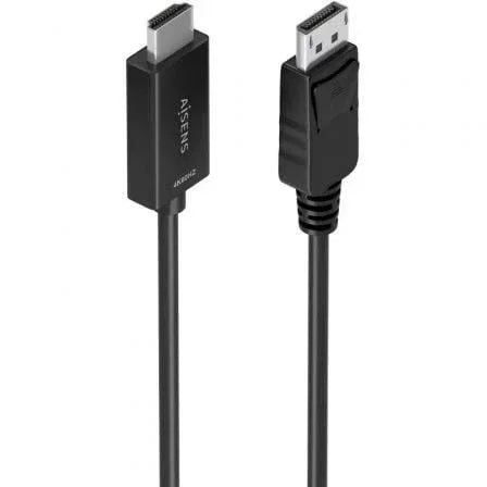 Cable Conversor Aisens A125-0896/ DisplayPort Macho - HDMI 4K Macho/ 5m/ Negro - PixelPlaza