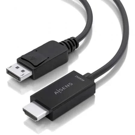 Cable Conversor Aisens A125-0896/ DisplayPort Macho - HDMI 4K Macho/ 5m/ Negro - PixelPlaza