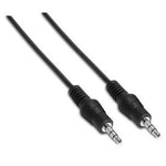 Cable Estéreo Aisens A128-0141/ Jack 3.5 Macho - Jack 3.5 Macho/ Hasta 0.1W/ 30cm/ Negro - PixelPlaza