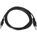 Cable Estéreo Aisens A128-0141/ Jack 3.5 Macho - Jack 3.5 Macho/ Hasta 0.1W/ 30cm/ Negro - PixelPlaza