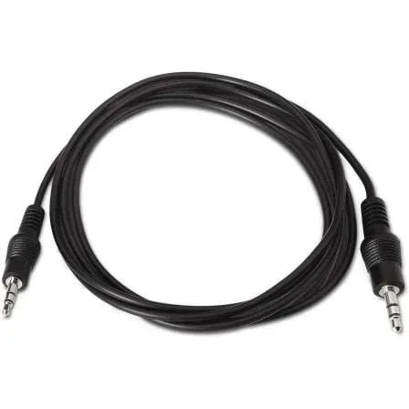 Cable Estéreo Aisens A128-0141/ Jack 3.5 Macho - Jack 3.5 Macho/ Hasta 0.1W/ 30cm/ Negro - PixelPlaza