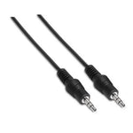 Cable Estéreo Aisens A128-0142/ Jack 3.5 Macho - Jack 3.5 Macho/ Hasta 0.1W/ 1.5m/ Negro - PixelPlaza