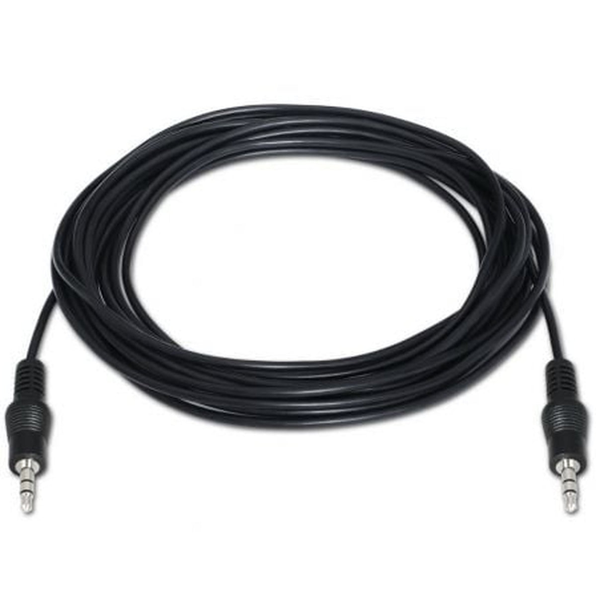 Cable Estéreo Aisens A128-0143/ Jack 3.5 Macho - Jack 3.5 Macho/ Hasta 0.1W/ 3m/ Negro