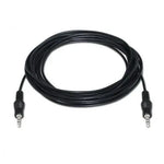 Cable Estéreo Aisens A128-0144/ Jack 3.5 Macho - Jack 3.5 Macho/ Hasta 0.1W/ 10m/ Negro - PixelPlaza