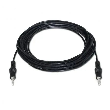 Cable Estéreo Aisens A128-0144/ Jack 3.5 Macho - Jack 3.5 Macho/ Hasta 0.1W/ 10m/ Negro - PixelPlaza