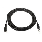 Cable Estéreo Aisens A128-0145/ Jack 3.5 Macho - Jack 3.5 Hembra/ Hasta 0.1W/ 1.5m/ Negro - PixelPlaza