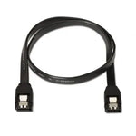 Cable SATA III Aisens A130-0157/ SATA Hembra - SATA Hembra/ Hasta 0.1W/ 768Mbps/ 50cm/ Negro - PixelPlaza