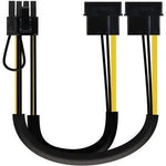Cable Alimentación Tarjeta Gráfica Aisens A131-0165/ 2x Molex Macho - Molex 6+2 PIN Macho/ Hasta 54W/ 20cm - PixelPlaza