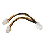 Cable Alimentación para Microprocesador Aisens A131-0166/ Molex 4+4 PIN Macho - Molex 4 PIN Hembra/ Hasta 54W/ 15cm - PixelPlaza