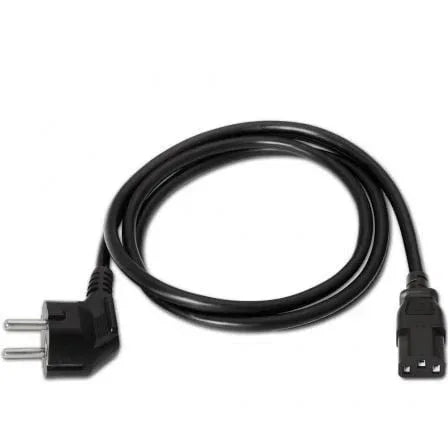 Cable Alimentación Aisens A132-0167/ CEE(7-7) Macho - C13 Hembra/ Hasta 1500W/ 1.5m/ Negro - PixelPlaza