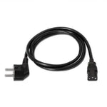 Cable Alimentación Aisens A132-0168/ CEE(7-7) Macho - C13 Hembra/ Hasta 1500W/ 3m/ Negro - PixelPlaza