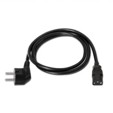Cable Alimentación Aisens A132-0168/ CEE(7-7) Macho - C13 Hembra/ Hasta 1500W/ 3m/ Negro - PixelPlaza