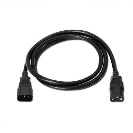 Cable Alargador de Alimentación CPU Aisens A132-0171/ IEC C13 Hembra - IEC C14 Macho/ Hasta 1500W/ 1.5m/ Negro - PixelPlaza