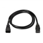 Cable Alargador de Alimentación CPU Aisens A132-0171/ IEC C13 Hembra - IEC C14 Macho/ Hasta 1500W/ 1.5m/ Negro - PixelPlaza