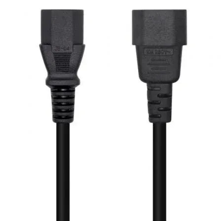 Cable Alargador de Alimentación CPU Aisens A132-0171/ IEC C13 Hembra - IEC C14 Macho/ Hasta 1500W/ 1.5m/ Negro - PixelPlaza