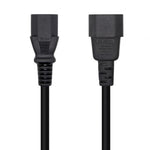 Cable Alimentaciůn Aisens A132-0466/ C13 Hembra - C14 Macho/ Hasta 1500W/ 3m/ Negro