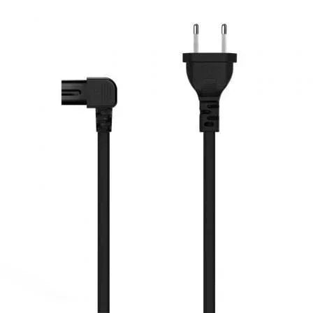 Cable Alimentación Forma 8 Aisens A132-0598/ CEE7/16 Macho - C7 Hembra/ Hasta 1500W/ 1.8m/ Negro - PixelPlaza