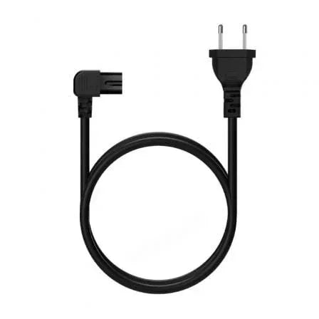Cable Alimentación Forma 8 Aisens A132-0599/ CEE7/16 Macho - C7 Hembra/ Hasta 1500W/ 3m/ Negro - PixelPlaza
