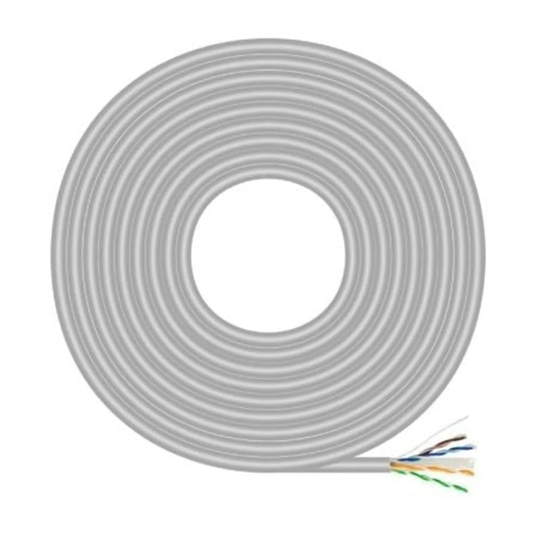 Bobina de Cable RJ45 UTP AWG23 CCA (Aleación) Aisens A135-0660 Cat.6/ 100m/ Gris - PixelPlaza
