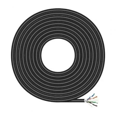 Bobina de Cable RJ45 para Exteriores FTP AWG24 Aisens A135-0674 Cat.6/ 305m/ Impermeable/ Negro - PixelPlaza