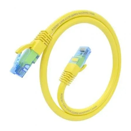 Cable de Red RJ45 AWG26 CCA UTP Aisens A135-0831 Cat.6/ 50cm/ Amarillo - PixelPlaza