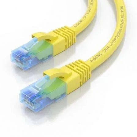 Cable de Red RJ45 AWG26 CCA UTP Aisens A135-0831 Cat.6/ 50cm/ Amarillo - PixelPlaza