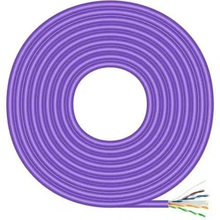 Bobina de Cable RJ45 AWG23 UTP Aisens A135-0748 Cat.6/ LSZH/ 305m/ Violeta - PixelPlaza