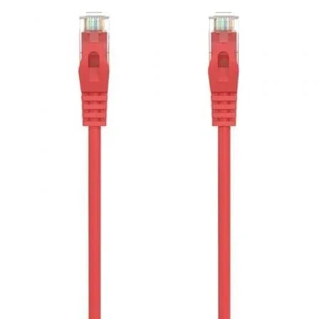 Cable de Red RJ45 AWG24 UTP Aisens A145-0559 Cat.6A/ LSZH/ 1m/ Rojo - PixelPlaza