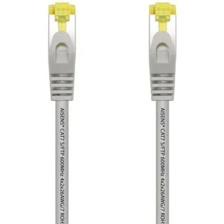 Cable de Red RJ45 S/FTP Aisens A146-0332 Cat.7/ 25cm/ Gris - PixelPlaza