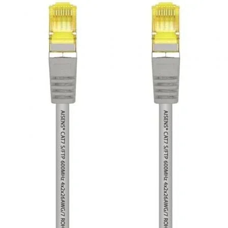 Cable de Red RJ45 S/FTP Aisens A146-0332 Cat.7/ 25cm/ Gris - PixelPlaza