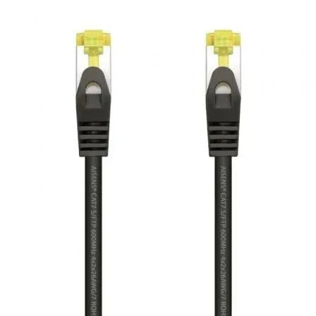 Cable de Red RJ45 SFTP Aisens A146-0484 Cat.7/ 25cm/ Negro - PixelPlaza