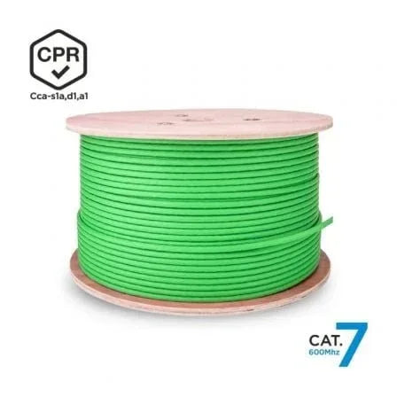 Bobina de Cable RJ45 SFTP AWG23 LSZH CPR Cca Aisens A146-0667 Cat.7/ 305m/ Verde - PixelPlaza