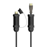 Cable HDMI con Armadura 2.1 AOC 8K Aisens A153-0612/ HDMI Macho - HDMI Macho/ 30m/ Negro - PixelPlaza