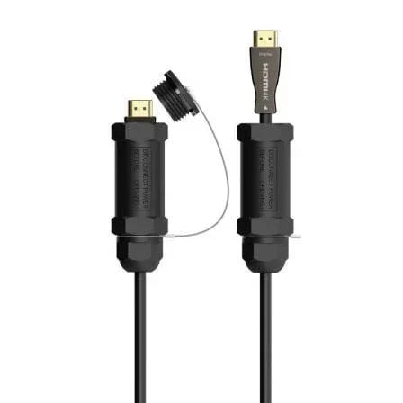 Cable HDMI con Armadura 2.1 AOC 8K Aisens A153-0612/ HDMI Macho - HDMI Macho/ 30m/ Negro - PixelPlaza