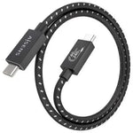 Cable USB 4.0 Tipo-C Aisens A156-0866/ USB Tipo-C Macho - USB Tipo-C Macho/ Hasta 240W/ 40Gbps/ 50cm/ Gris - PixelPlaza