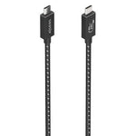 Cable USB 4.0 Tipo-C Aisens A156-0867/ USB Tipo-C Macho - USB Tipo-C Macho/ Hasta 240W/ 40Gbps/ 1m/ Gris - PixelPlaza