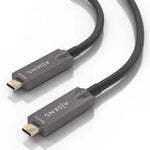 Cable USB 3.1 Tipo-C Aisens AOC A157-0883/ USB Tipo-C Macho - USB Tipo-C Macho/ Hasta 60W/ 10Gbps/ 15m/ Negro - PixelPlaza